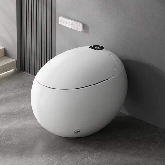 Toilette Japonaise Intelligente Nelsmann TAMAGO installée dans une salle de bain moderne