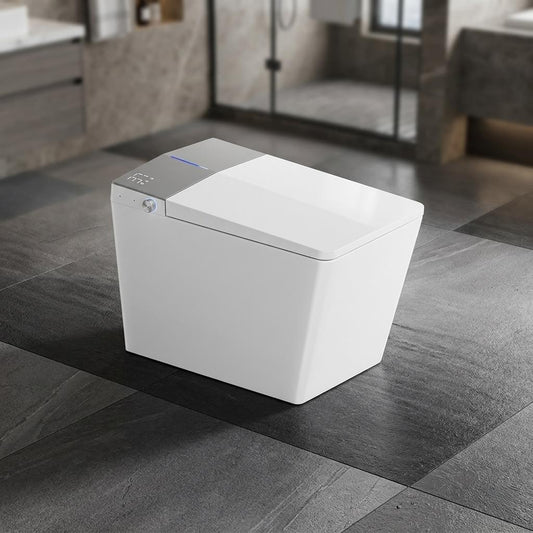 Toilette Japonaise Nelsmann Gris dans une salle de bain moderne