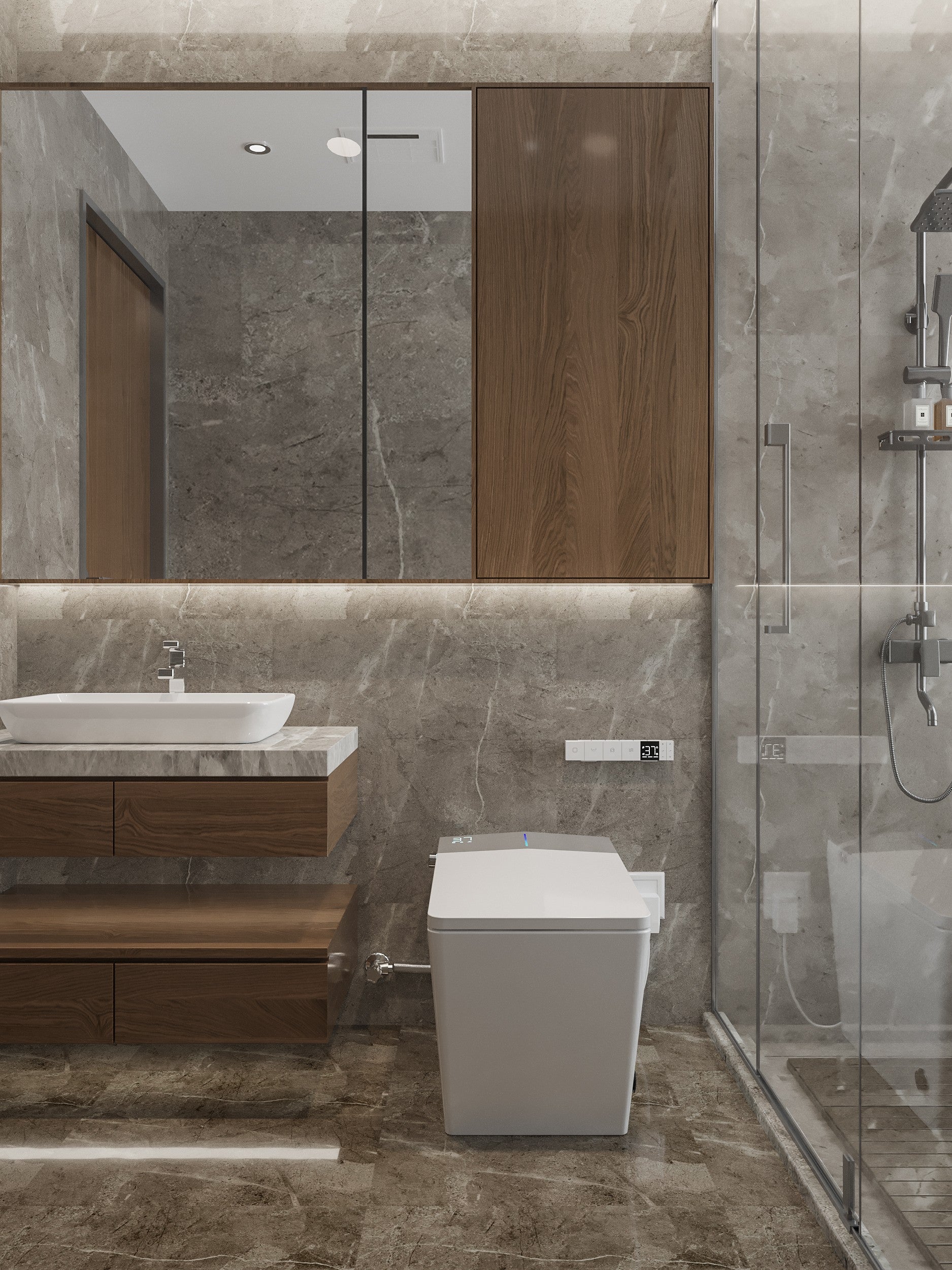 Nelsmann SH911 Smart Toilet Premium – Toilette intelligente japonaise avec lavage intégré