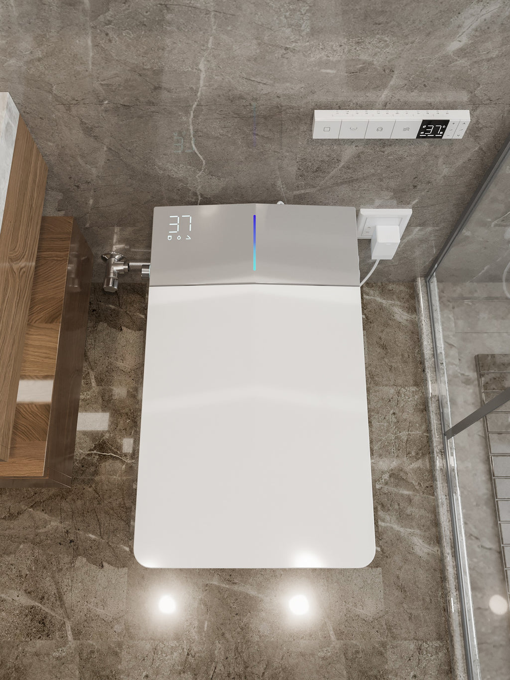 Nelsmann SH911 Smart Toilet Premium – Toilette intelligente japonaise avec lavage intégré