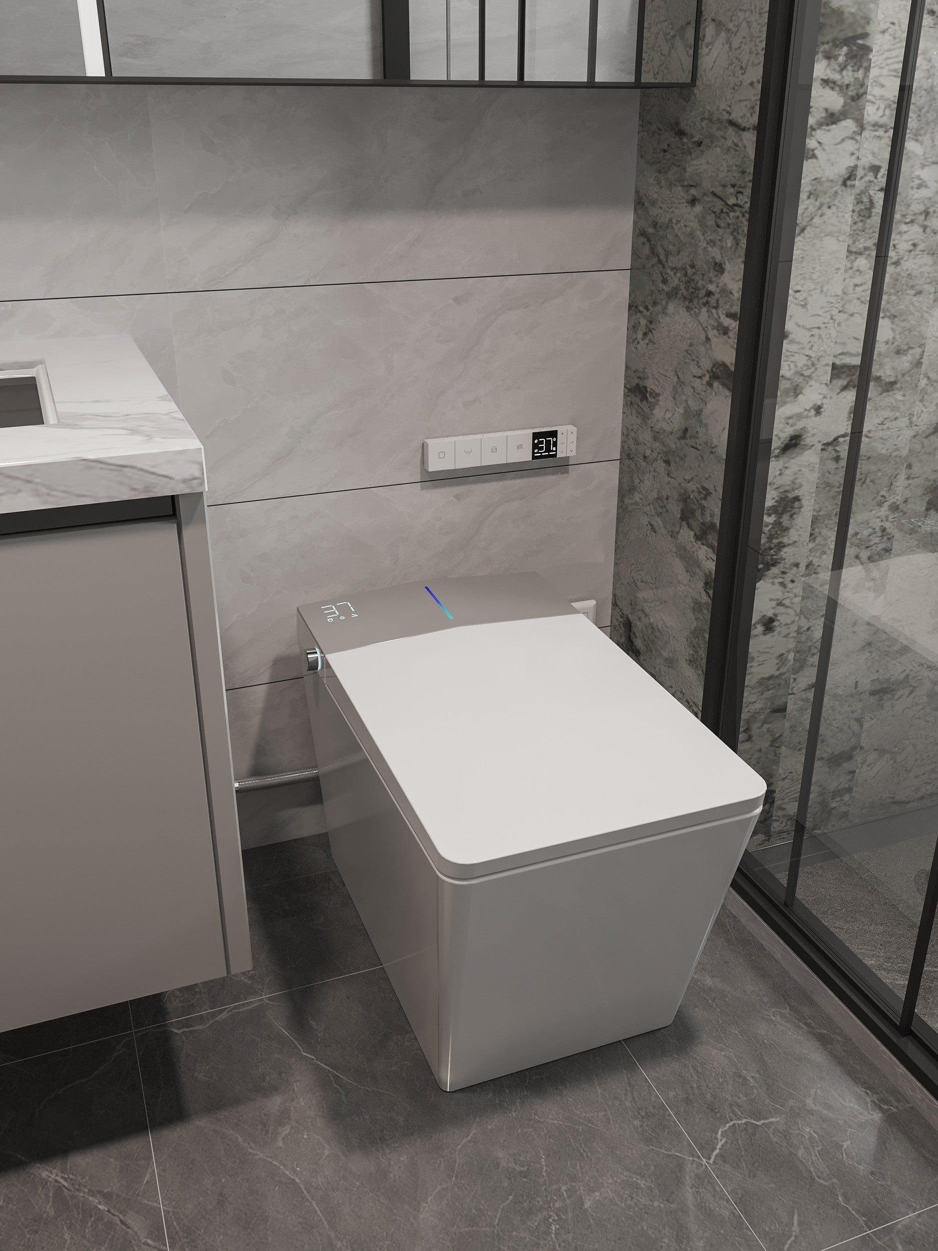 Nelsmann SH911 Smart Toilet Premium – Toilette intelligente japonaise avec lavage intégré