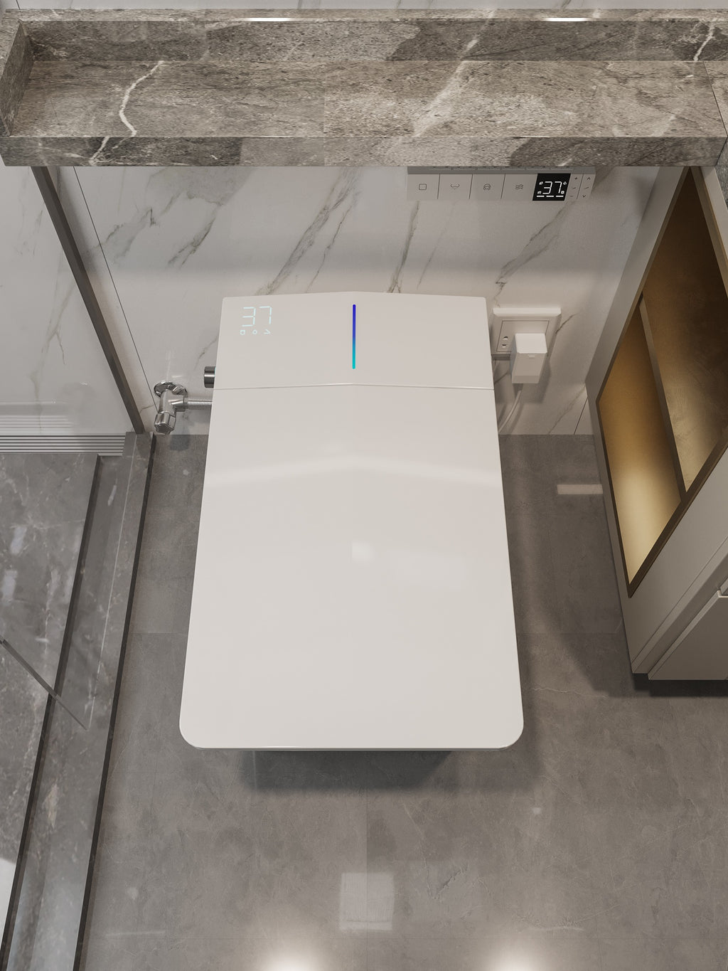Nelsmann SH911 Smart Toilet Premium – Toilette intelligente japonaise avec lavage intégré