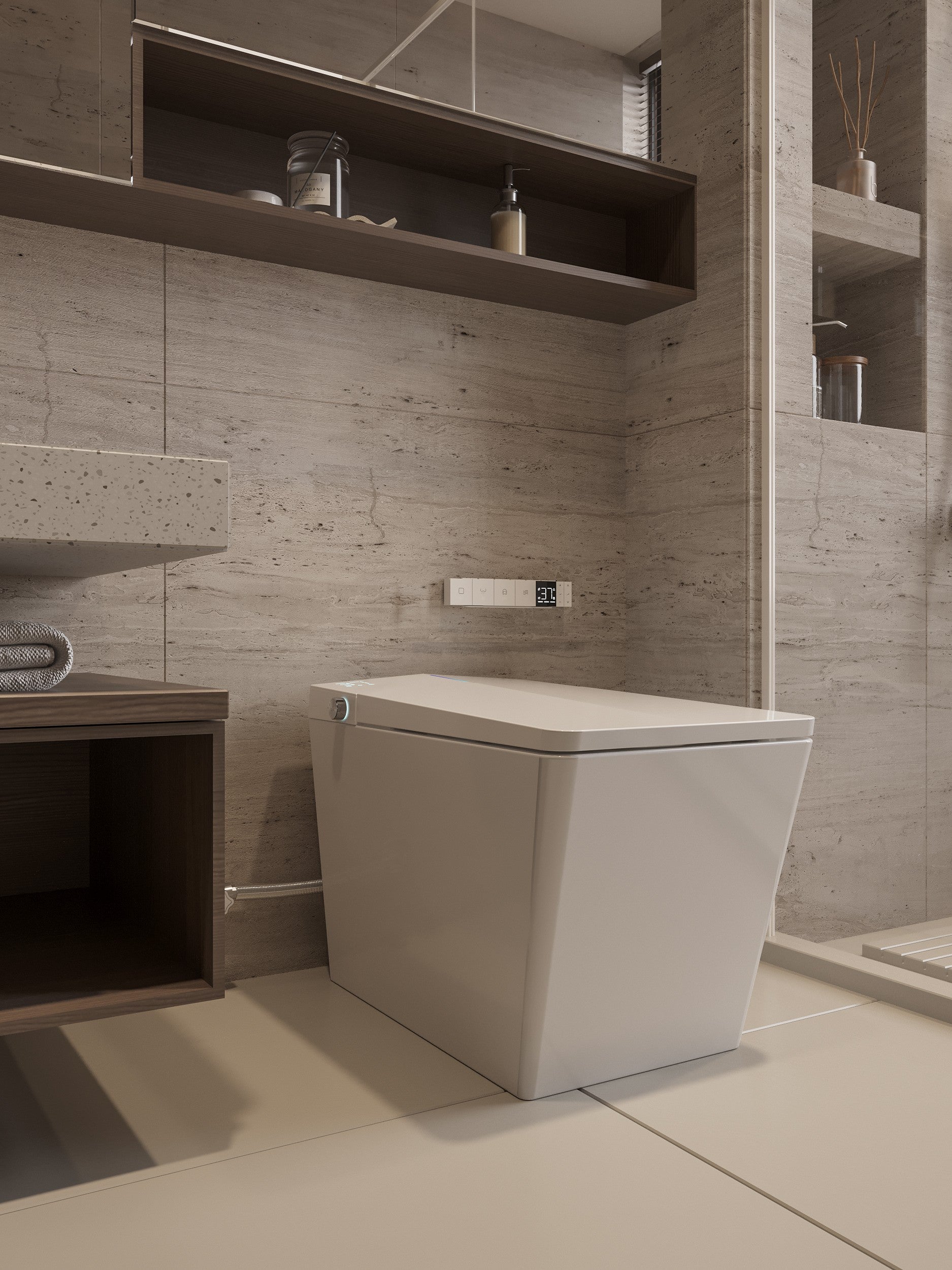Nelsmann SH911 Smart Toilet Premium – Toilette intelligente japonaise avec lavage intégré