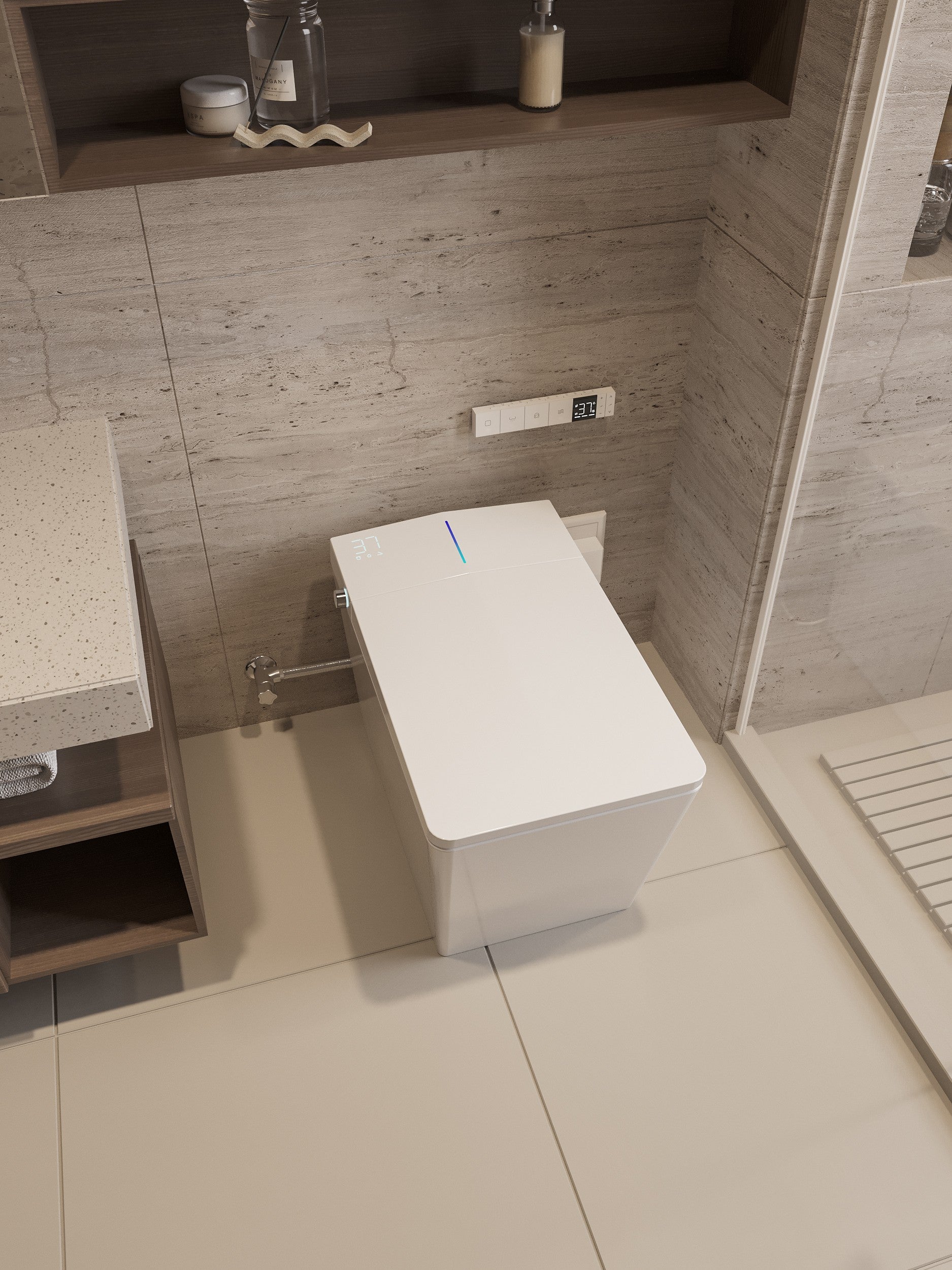 Nelsmann SH911 Smart Toilet Premium – Toilette intelligente japonaise avec lavage intégré