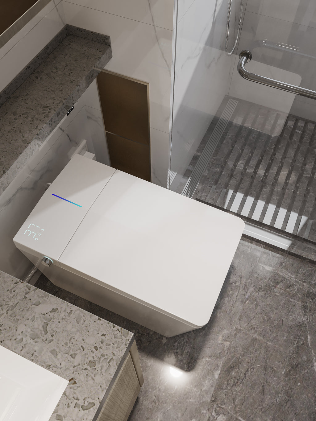 Nelsmann SH911 Smart Toilet Premium – Toilette intelligente japonaise avec lavage intégré