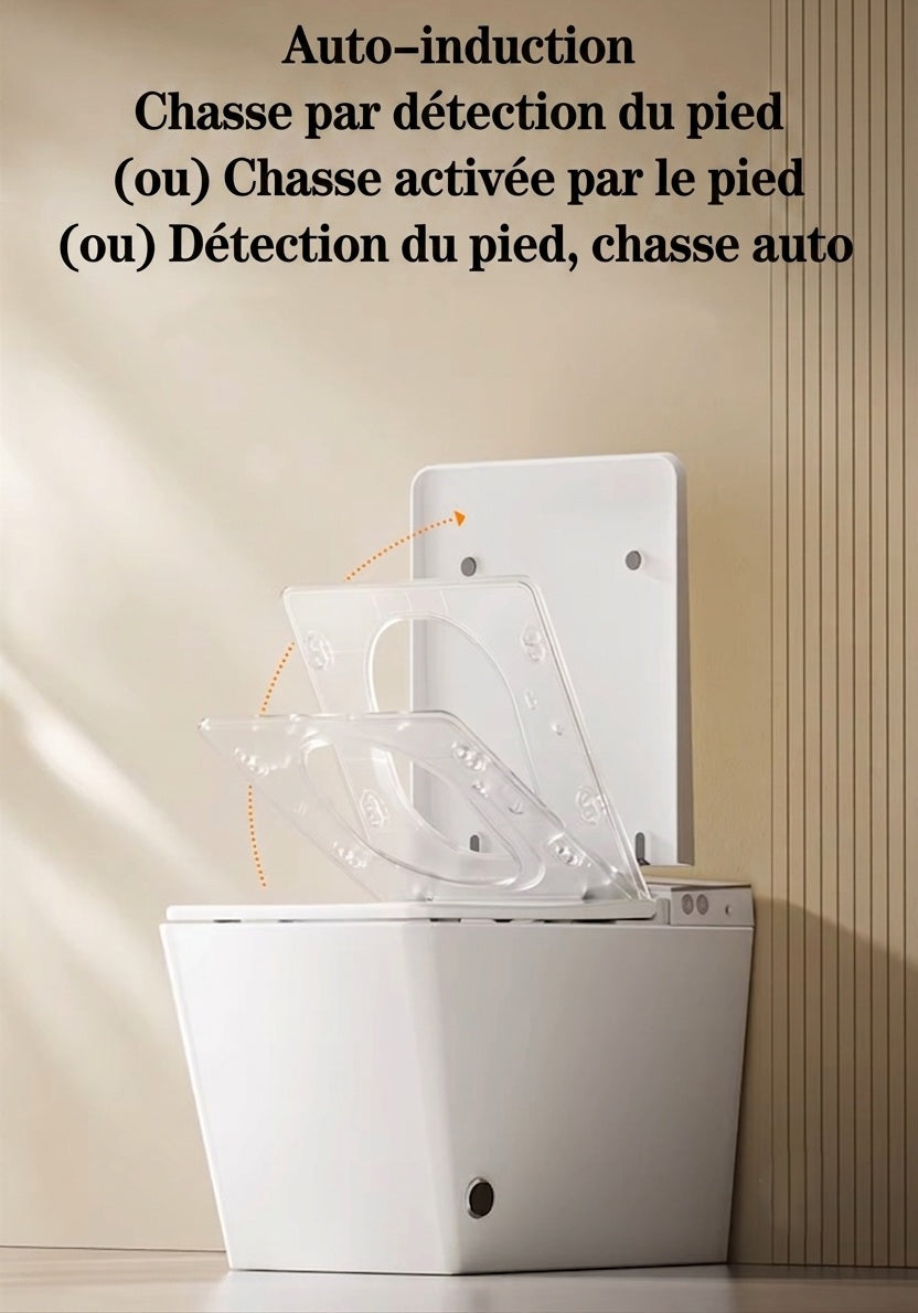 Toilette Japonaise Nelsmann Gris avec capteur de présence et ouverture automatique