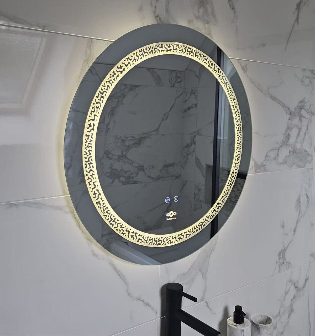miroir anti-buée nelsmann eclairage blanc led doux 