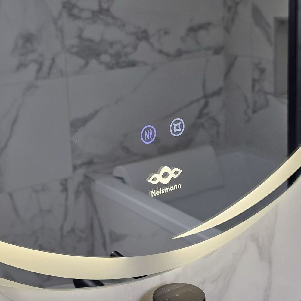 Boutons tactiles anti-buée et éclairage du miroir LED Nelsmann Aura