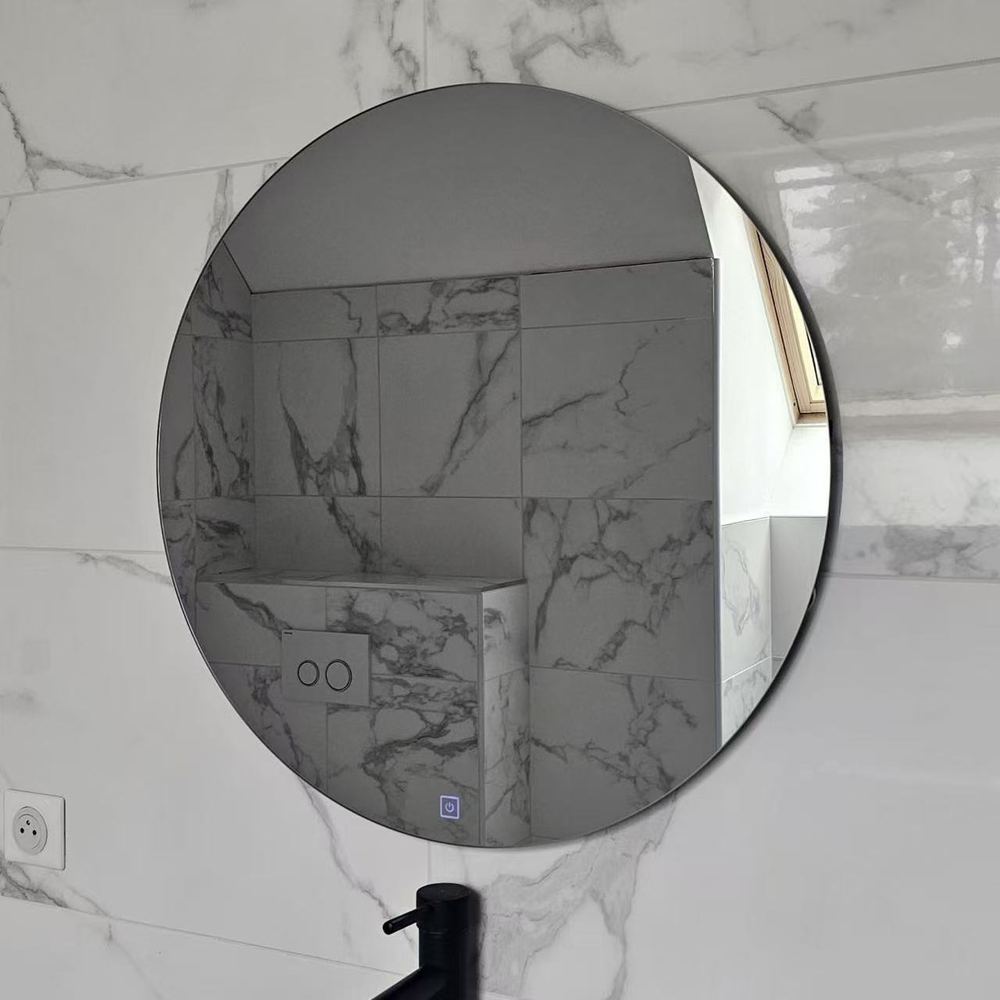 Miroir LED Infinity Nelsmann avec bouton tactile marche/arrêt intégré