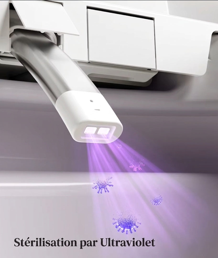 Vue sur la stérilisation ultraviolet de la Toilette Japonaise Nelsmann Gris