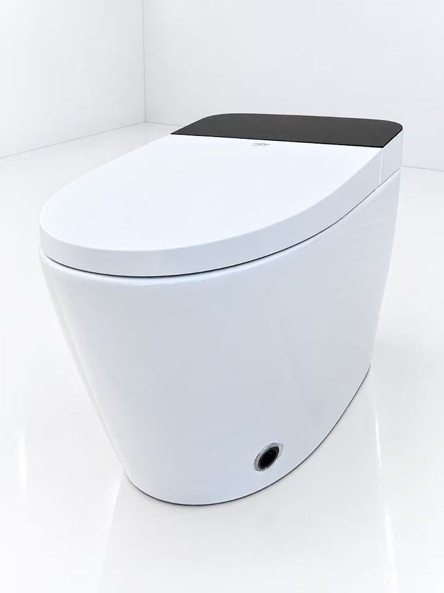 WC japonais Nelsmann HIKARI, vue de trois quarts, abattant fermé