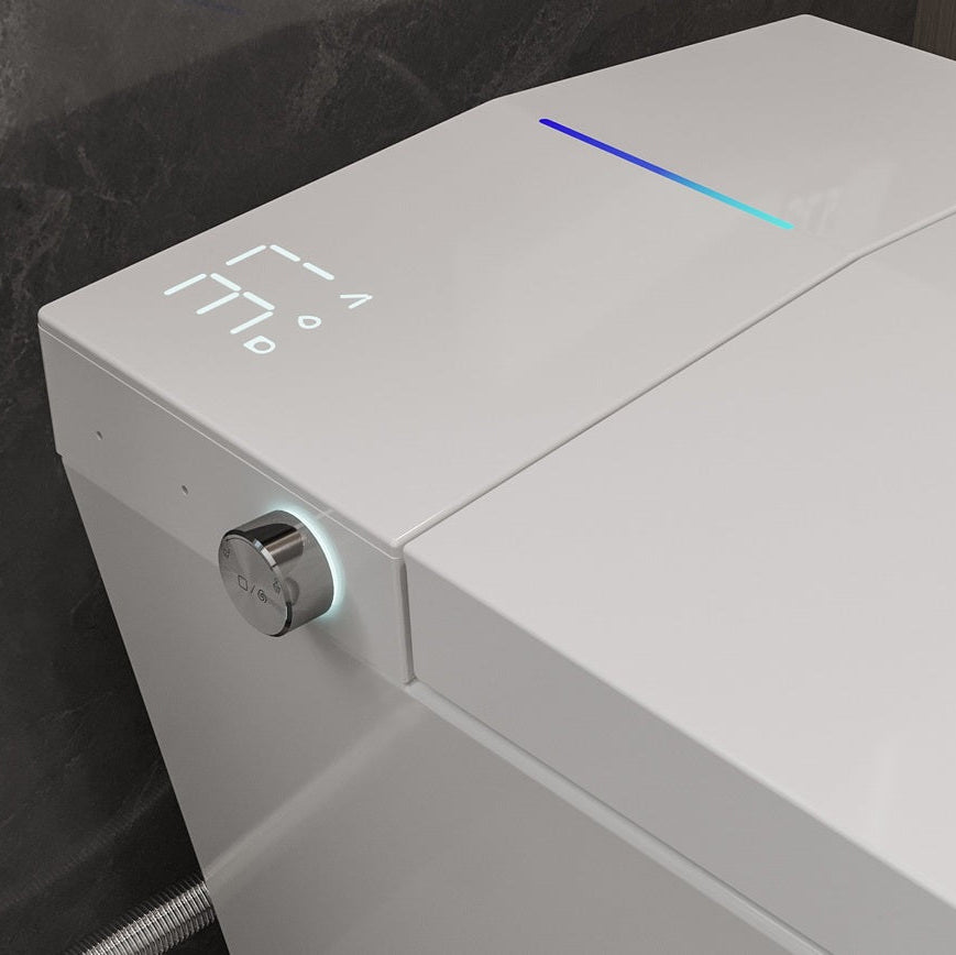 Gros plan sur l'écran tactile de la Toilette Japonaise Intelligente Nelsmann KAKU Blanc