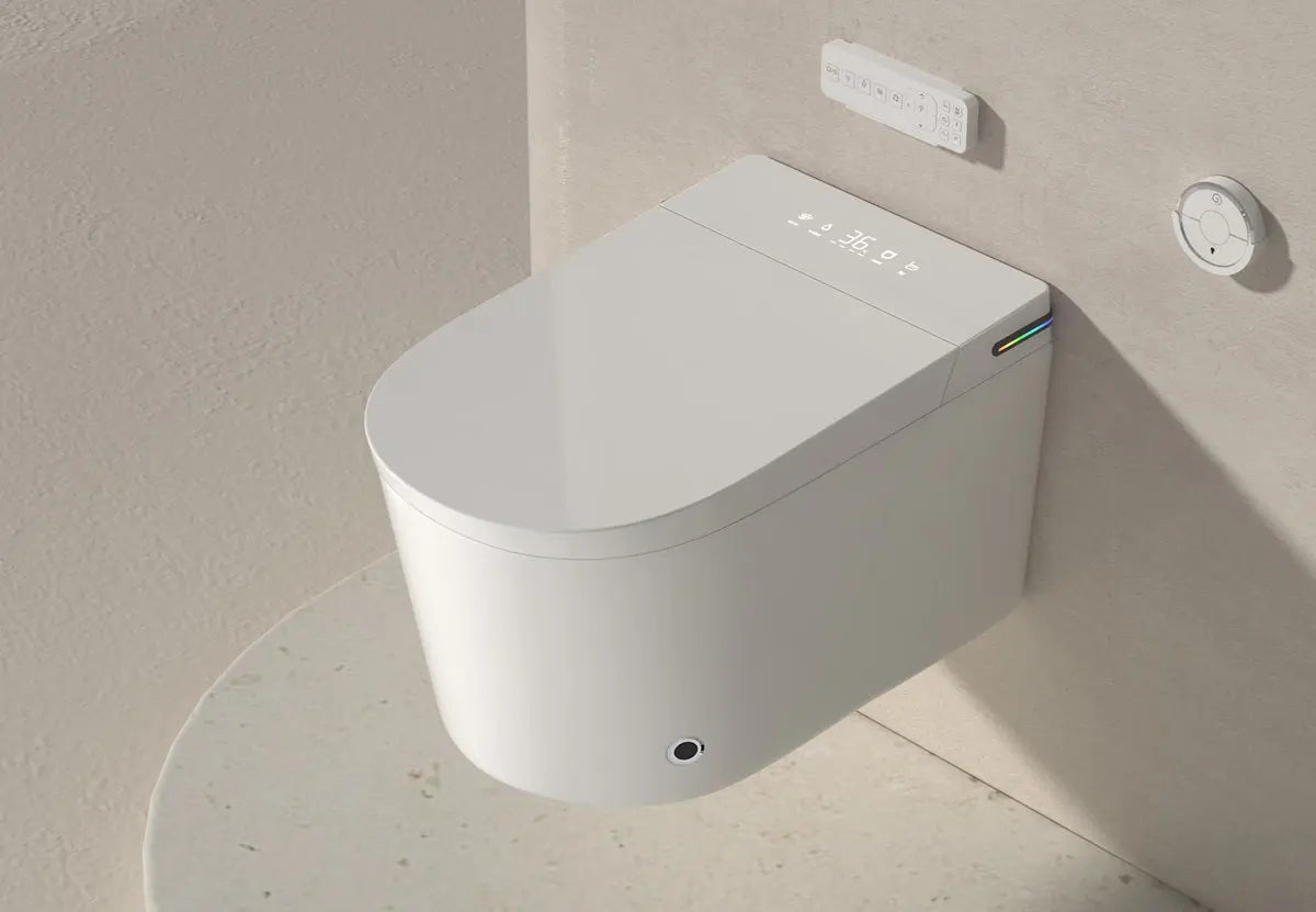Cadran tactile et détecteur de présence de la Toilette Japonaise Suspendue Nelsmann SORA