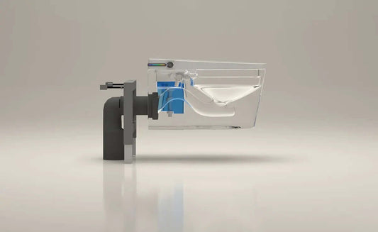 Toilette Japonaise Suspendue Nelsmann SORA, design suspendu et technologie de lavage intégrée.