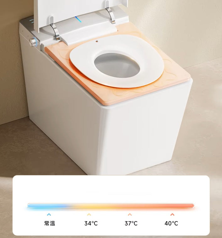 Vue sur la lunette de la Toilette Japonaise Nelsmann Gris avec siège chauffant