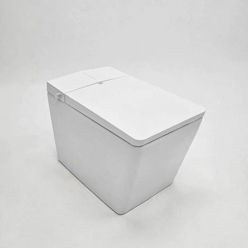 WC japonais intelligent Nelsmann Kaku blanc, design minimaliste en céramique