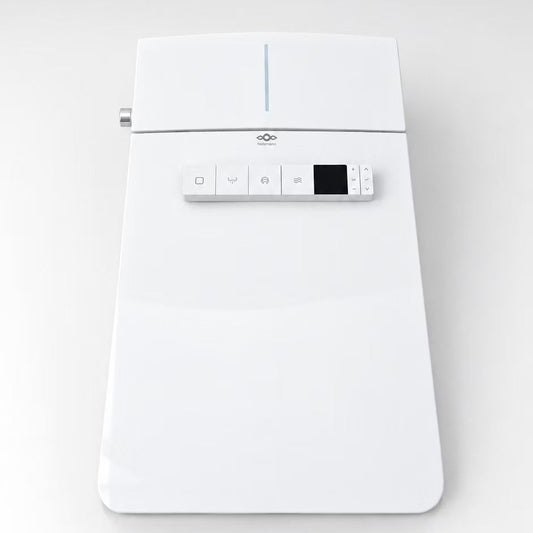 Télécommande murale à écran du WC japonais intelligent lavant Nelsmann Kaku blanc, vue de dessus